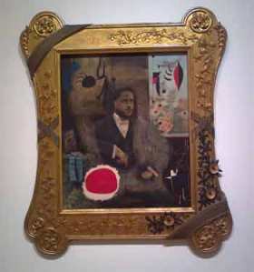 Joan Miro Portrait of a Man in a Late Nineteenth-Century Frame